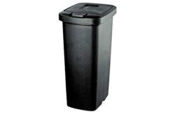 HOME 35 Litre Touch Top Kitchen Bin - Black